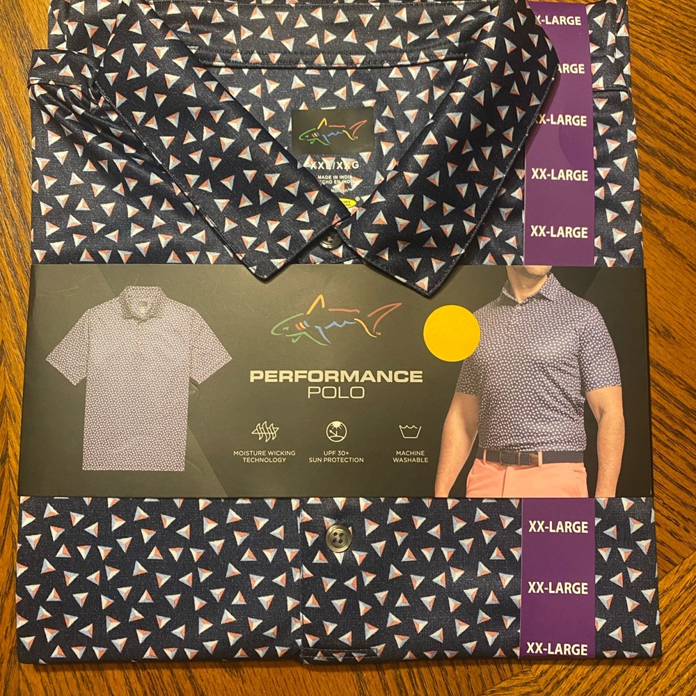 Performance Polo by Greg Norman- Navy Blue
